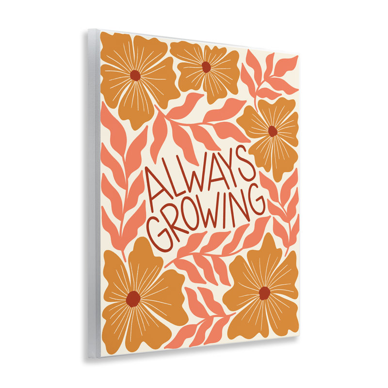 "Always Growing Funky Florals", art mural par Taylor Shannon Designs