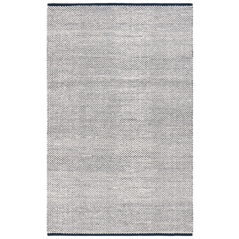 Selenia Flat Weave Wool/Cotton Rug in Ivory/Gray, Rectangle 8' x 10'