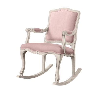 Chaise berçante confortable en bois massif ergonomique