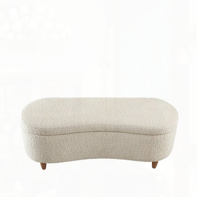 Boucle Flip Top Storage Bench