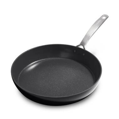 GreenPan SearSmart Healthy Ceramic Nonstick 12 Fry Pan with Lid - Black