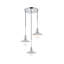 Luminaire suspendu conique 3 lumières grappe Dellwood-457080127