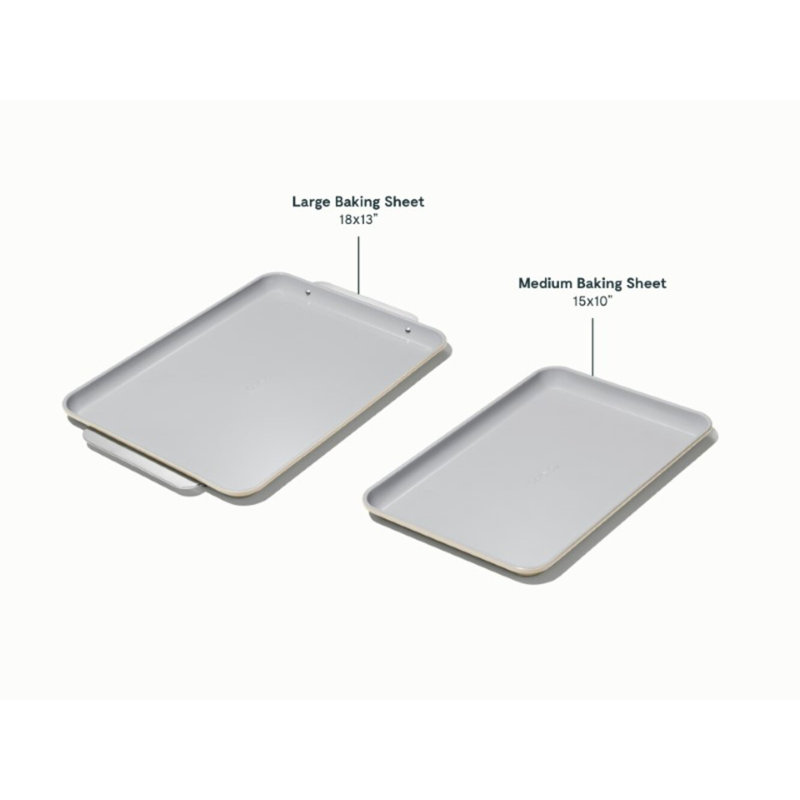 Caraway Nonstick Ceramic Baking Sheet Duo, Cream