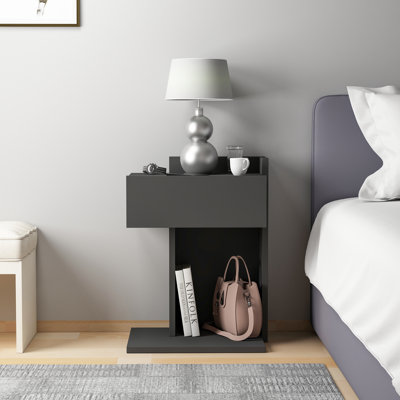 Rauha 41cm W Particle Board Bedside Table
