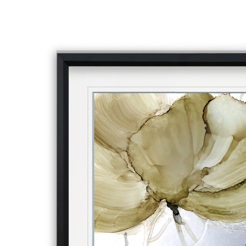 Coquelicots iridescents - reproduction d'art, H 23 po x l 23 po x P 1,5 po, Cadre noir