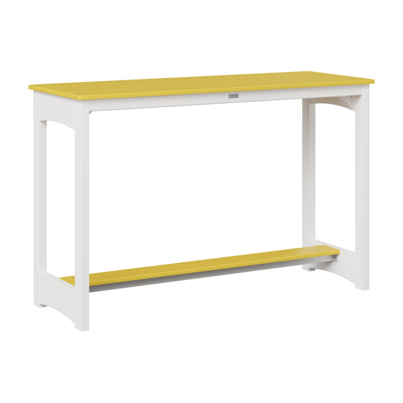 Table de bar Berlin Gardens, H 38,5 po x l 60 po x P 22 po, Jaune soleil levant