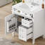 Meuble-lavabo moderne de 30 po avec lavabo supérieur, 2 tiroirs, tiroir basculant et tablette réglable pour un rangement efficace