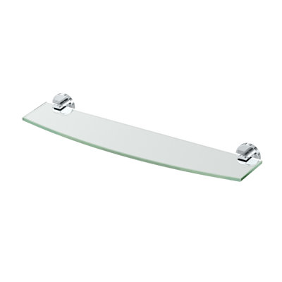 Sky Curved Glass Bracket Shelf