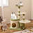 Multi-level Cat Tree Cute Cat Tower w/ Top Perch Private Condo Side Basket