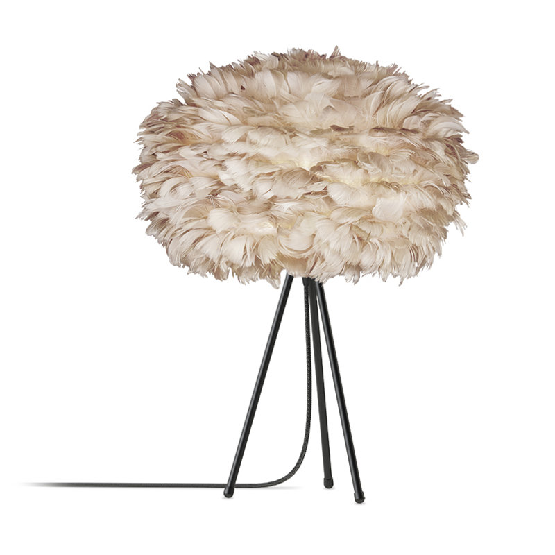 Eos Metal Tripod Lamp, Black, Beige