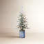 Sapin de Noël artificiel vert / blanc avec lumières DEL vert / blanc-1562092840