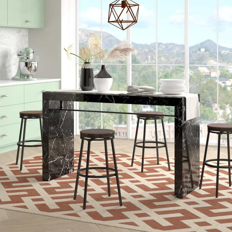 Ananio Counter Dining Table, Black
