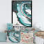 Rose et bleu clair univers de marbre - peinture sur toile-67386678-67386679