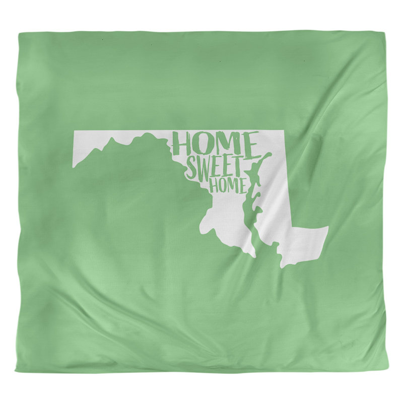 Housse de couette simple pour la maison Maryland, Polyester brossé, Housse de couette pour très grand lit, Vert