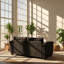 Aislin 84.2" W x 35.1" D x 34.2" H Chenille Square Arm Loveseat
