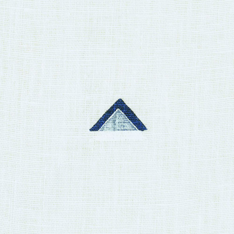 Tissu Schumacher x Caroline Z Hurley, Bleu marine/blanc