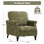 Fauteuil rembourré avec accents cloutés-209729316