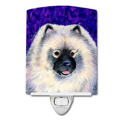 Keeshond Ceramic Night Light