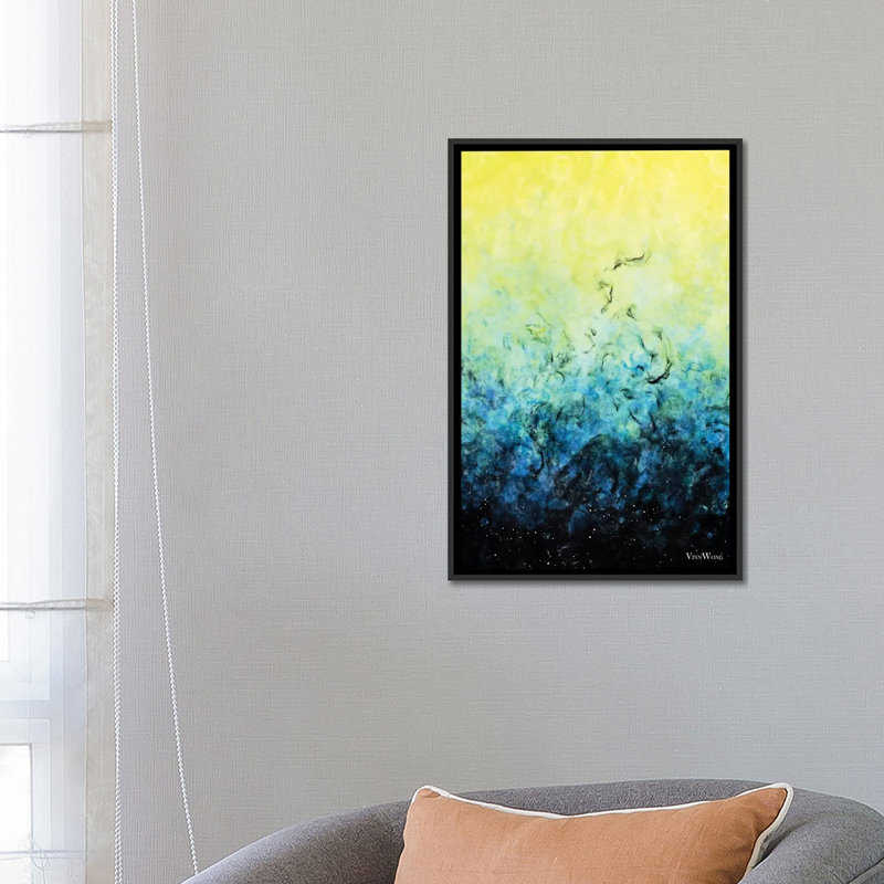 « amaranthine », impression sur toile, H 26 po x l 18 po x P 1,5 po, Toile avec cadre noir, Pas de tapis