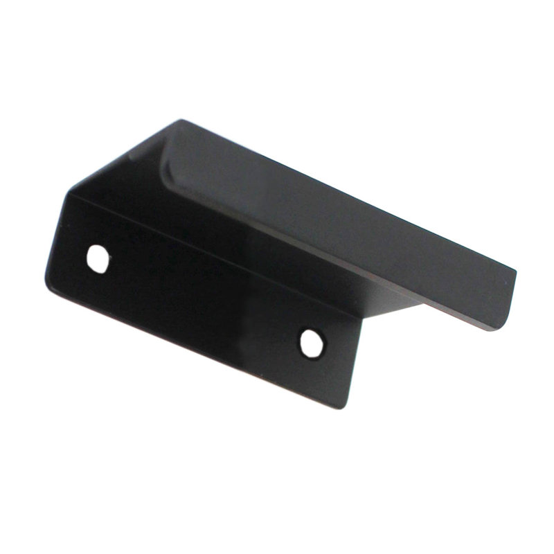 Center to Center Finger Pull, Black, 1"