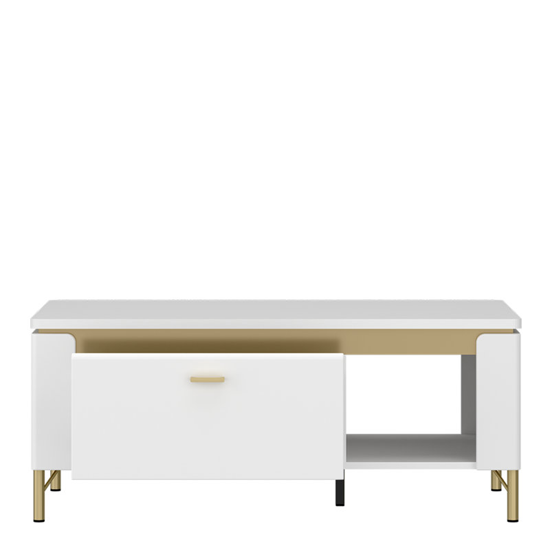Baelin Coffee Table with Storage, White