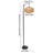 68.9" Bohemian Style Floor Lamp Adjustable Height Tall Standing Lamp E26, Foot Switch