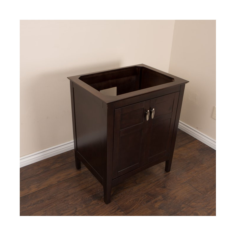 Base de meuble-lavabo simple 29 po seulement, Noyer couleur sable