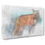 The Red Fox In Abstract - Wrapped Canvas Print-55303844