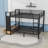 2 Drawers Metal Bunk Bed With Shelves, Side Pegboard And Coat Rack-462863281