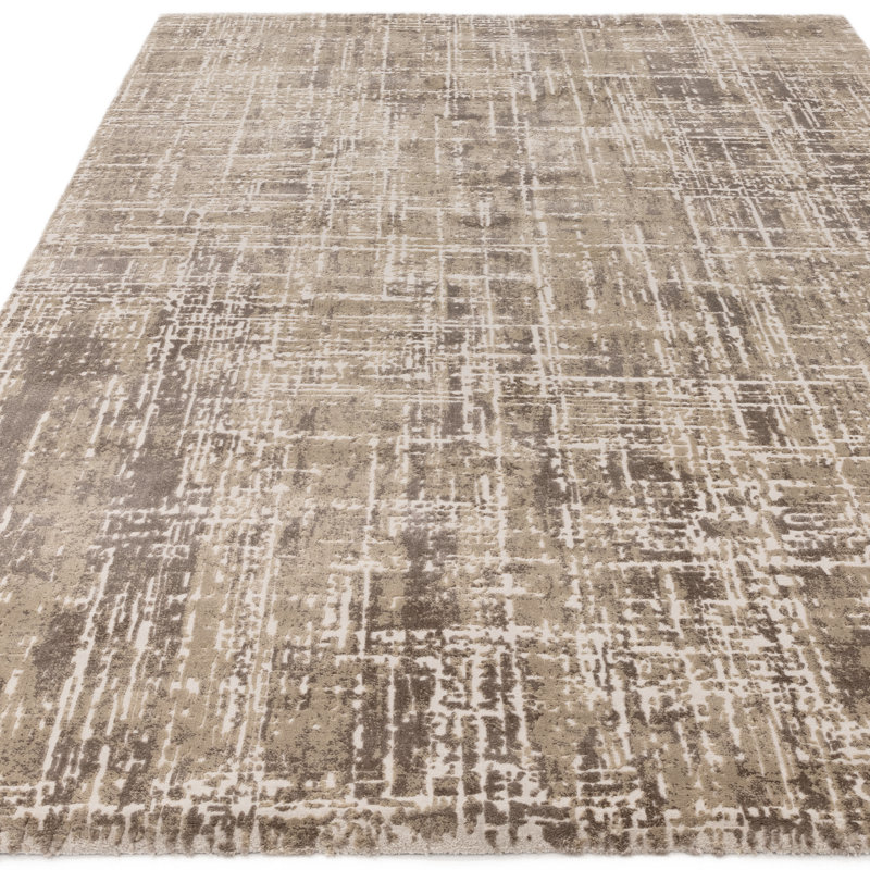 Abrienne Soft Modern Beige/Grey Rug, Rectangle 160 x 230cm