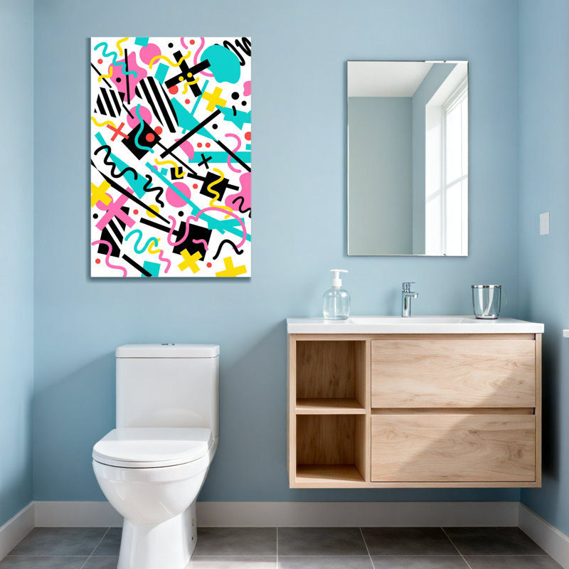 Abstract Colorful Abstract Shapes And Lines Pattern