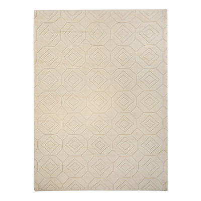 White Moroccan Wool Rug