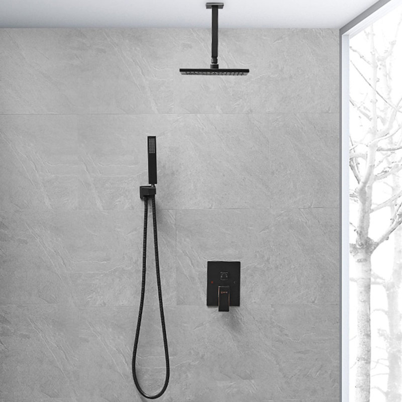Système de douche complet avec valve, Bronze huilé