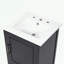 Meuble-lavabo de salle de bain avec lavabo, deux portes et tablette de rangement-996223040