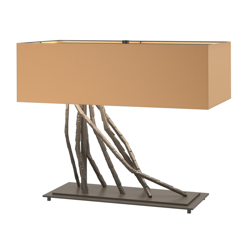Brindille 16.5" Table Lamp, Flax, Dark Smoke