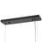 8-Light Gradient Glass Linear Chandelier-1434280433
