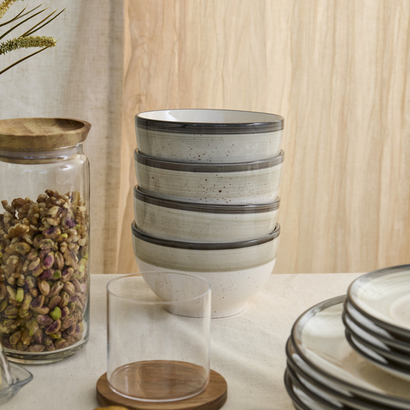 Earth & Clay Harlow Dinnerware Set Earthenware, 12