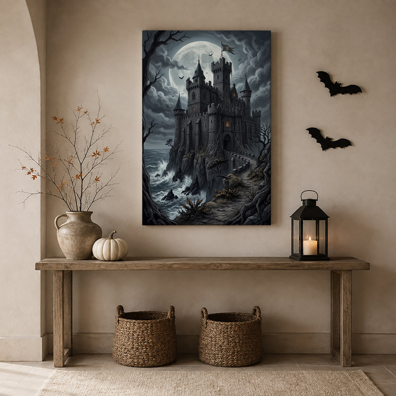 Art mural sur toile Halloween, H 18 po x l 12 po