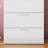 Glossy Four-Drawer Jumbo Chest In White