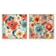 Laureole - Ensemble de 2 collages floraux carrés-101847821-101847823