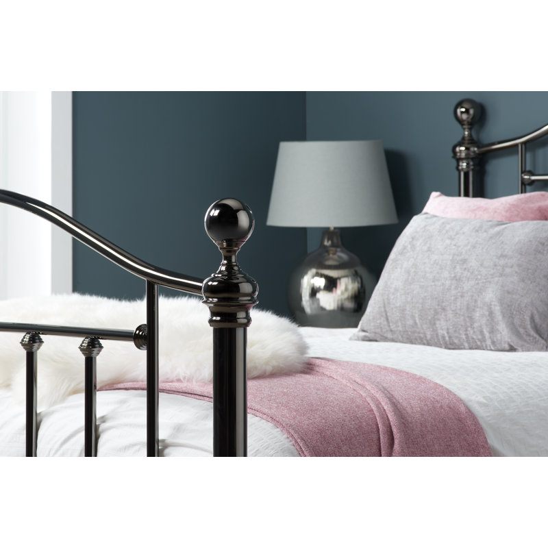 Soho Bed Frame, Kingsize (5'), Black Nickel