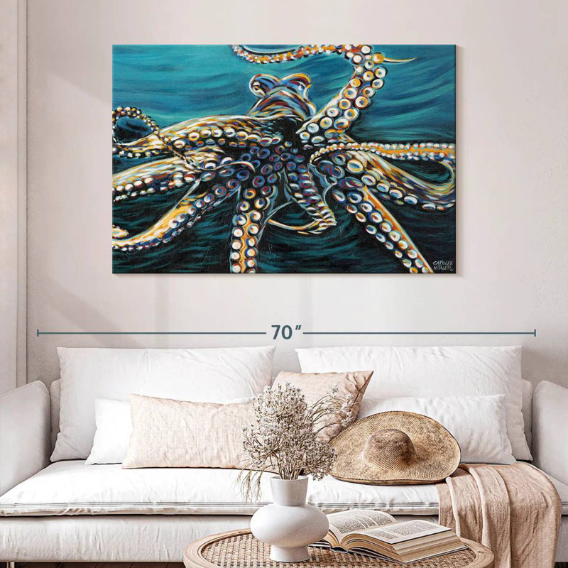 Wild Octopus II, 32" H x 48" W
