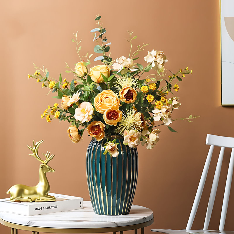 Fabric Mixed Assortment Arrangement in Vase