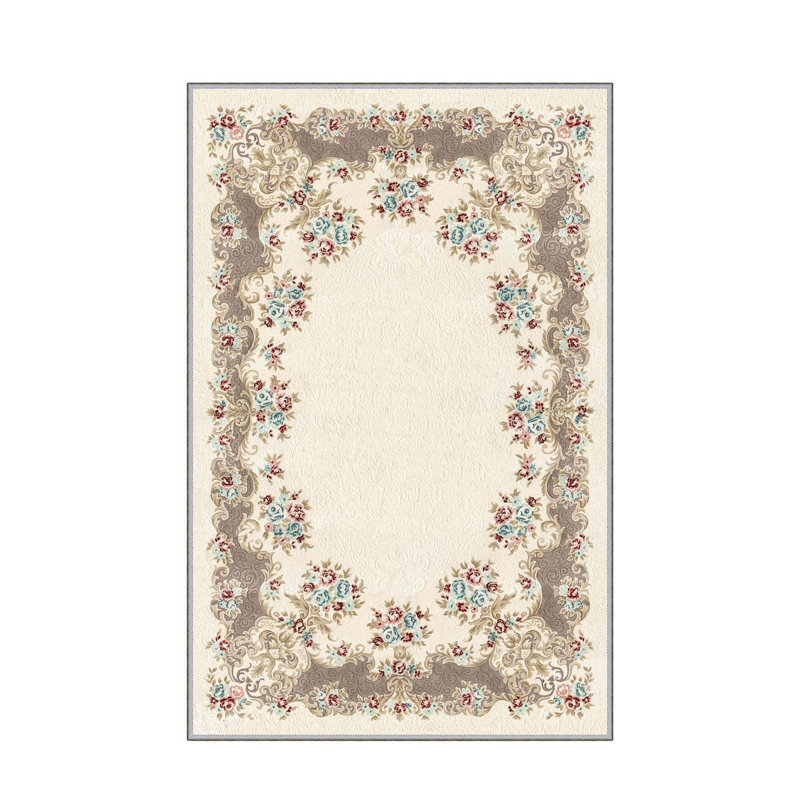 Luxurious 3D Printed Woven Carpet, 55.1 x 86.6 inches | 100% Polyester, Antibacterial, Machine Washable | Non-Slip PVC Felt Dot Underside, 0.3 in Pile Height | Perfect for Living Room, Bedroom & Home Decor