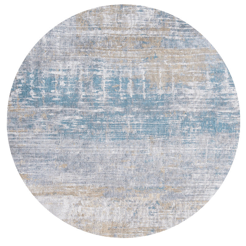 Abstract Recycled P.E.T Area Rug, Round 140cm