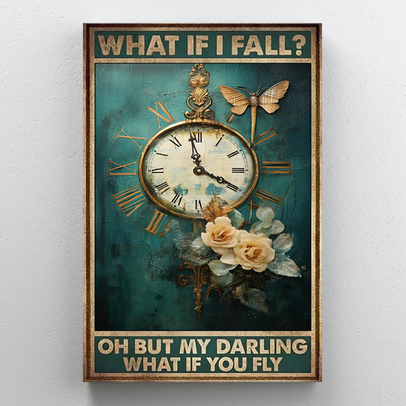 Impression sur toile, "Oh But My Darling What If You Fly" - 1 pièce, H 36 po x l 24 po x P 1,25 po