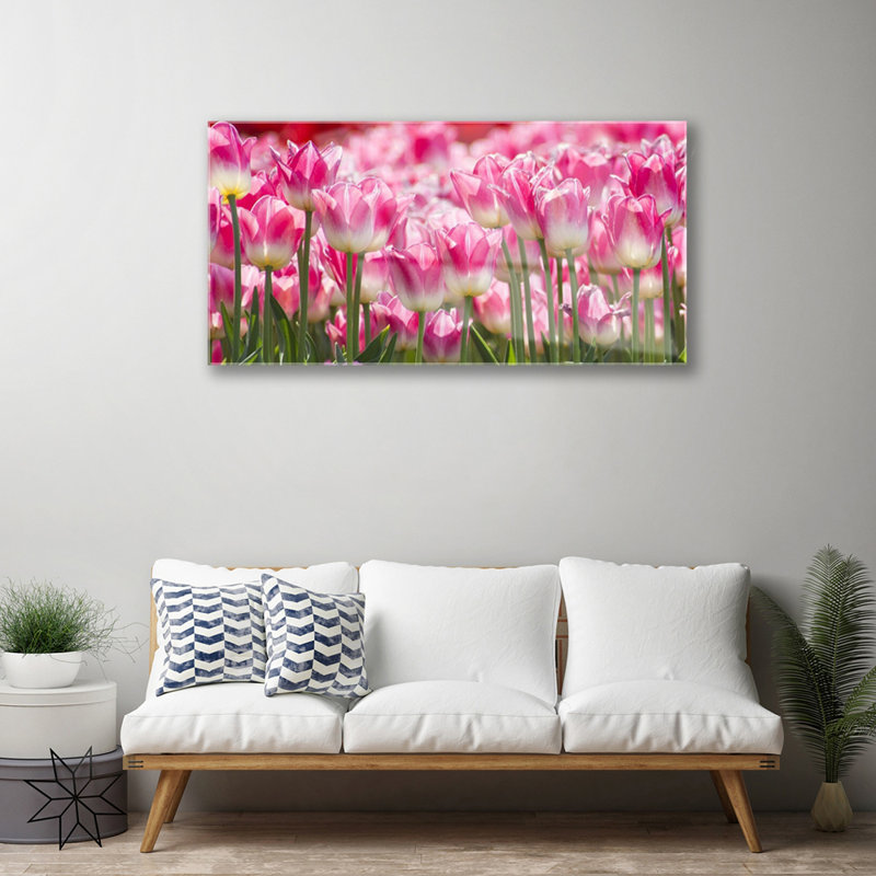 Tulips - No Frame Print on Glass