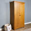Clyne 2 Door Solid + Manufactured Wood Wardrobe-836231767