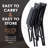Ailse Folding Dining Chairs Set Of 2, Kitchen Armless Side Chairs With Padded Seats, Foldable PU Leather Parsons Dining Chairs For Home Kitchen Living Room-124549416