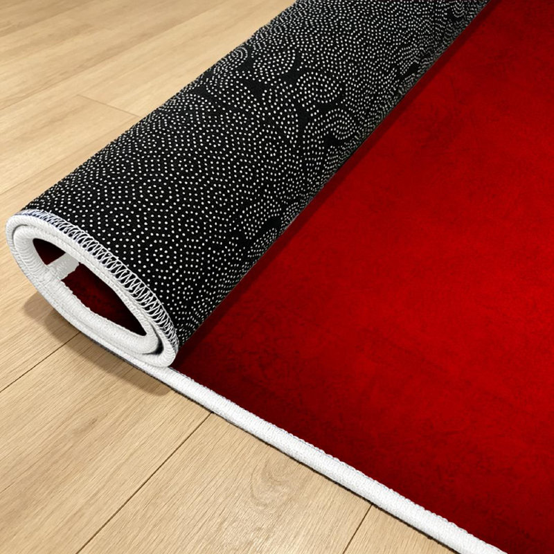 Red Christmas Grunge Abstract Dark Black Book Distressed Vintage Light Machine Washable Indoor Area Rug, Rectangle 32" x 47"